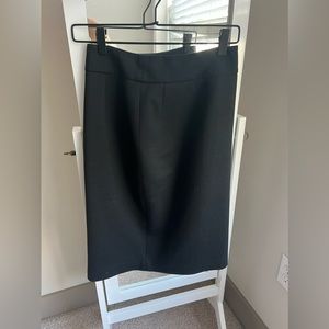 Tahari Structured Black Pencil Skirt